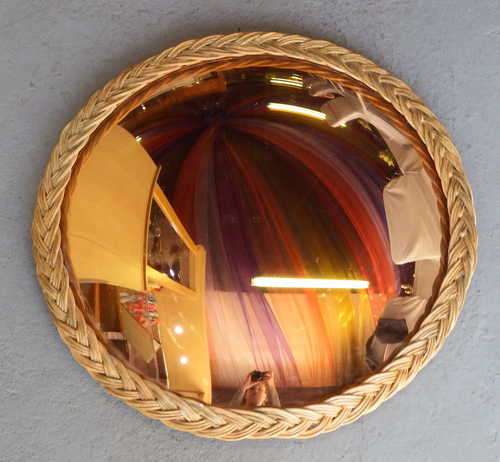 Copper colour Convex mirror - 40 x 40 cm