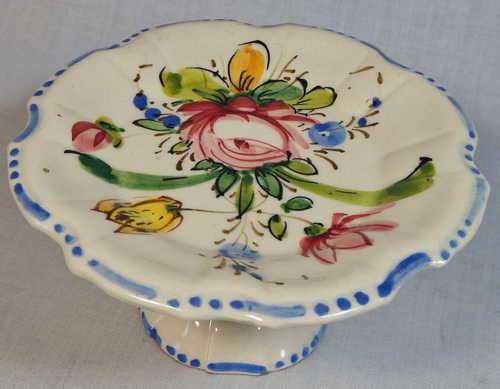 Vintage Vermont Majolica cupcake stand sweet dish