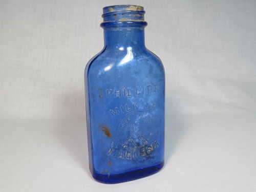 Vintage Phillips Milk of Magnesia blue bottle