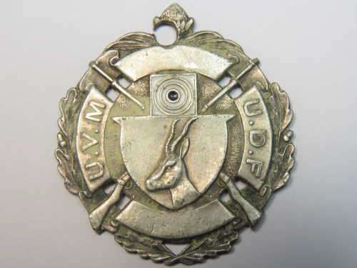 SA Union Defence Force sterling silver medallion