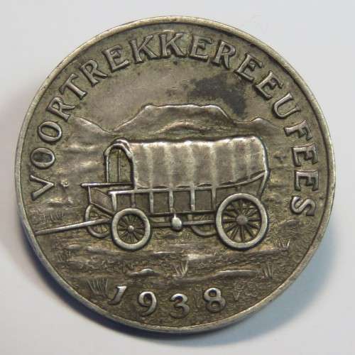 1938 Sterling silver Voortrekker Eeufees pin badge - No pin