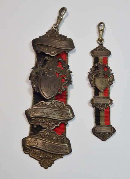 Bierzipfel and Weinzipfel set - Both given to S.Meyersohn in 1894-1897 period