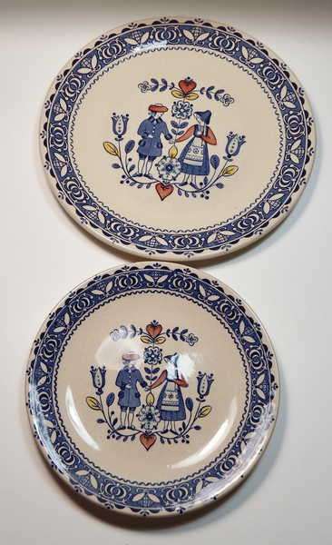 Johnson Brothers Old Granite plates - Hearts & Flowers