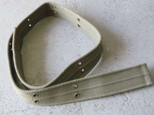 Unusual Green webbing belt - No buckles - Lenght: 101cm