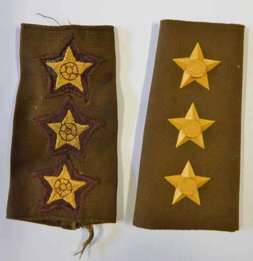 Lot of 2 different SADF Captain's rank epaulettes