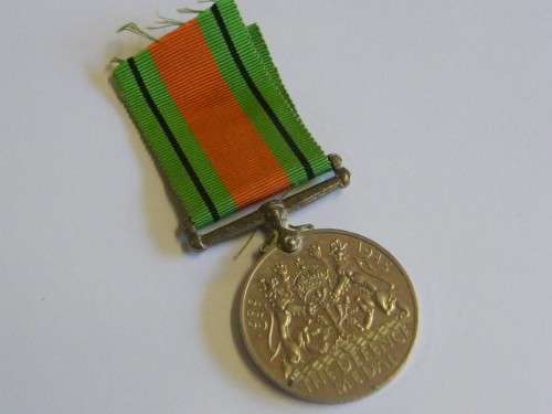 WW2 defence medal issued to C321474 H. Zuurvogel