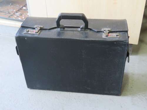 Vintage Doctor's bag - Never used - Faux Alligator - Size: 31.5cm x 46.5cm