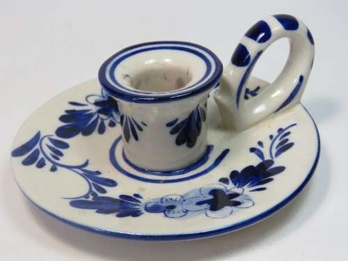Elweco Delftware blue chamber candle holder
