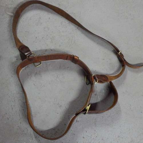 Old military SAM Browne leather belt - 112cm