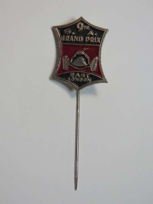 9th SA Grand Prix East London pin badge