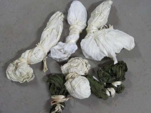 Lot of 6 SADF Flare parachutes