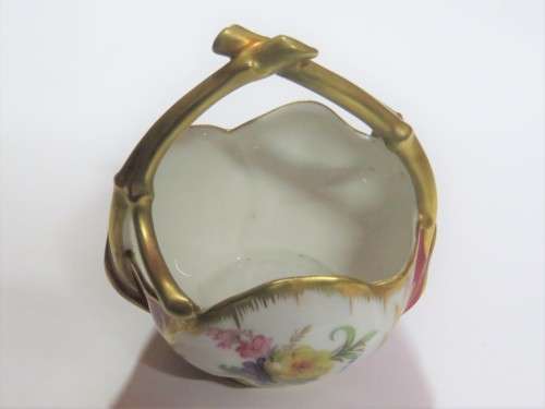 Vintage Limoges miniature flower basket