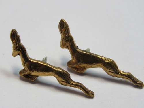 Pair of Springbok rugby pin badges