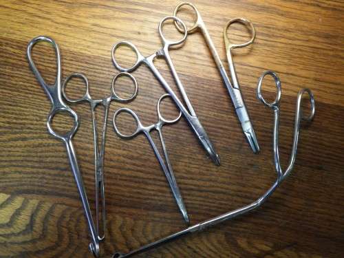 Lot of 6 EX SADF doctor's tools - Stainless steel