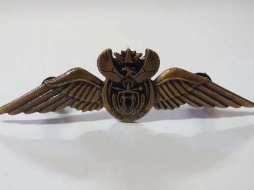 SANDF Air Force Permanent Force Pilot wings - Bronze type