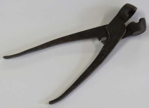 Antique cast iron musket bullet mould