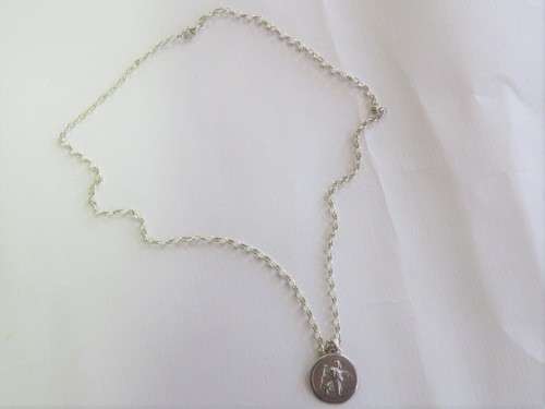Sterling silver Saint Christopher necklace