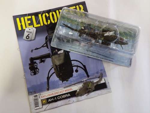 Israel Bell AH-1S Cobra helicopter with magazine issue 6 - Scale 1:72 - Amercom collection