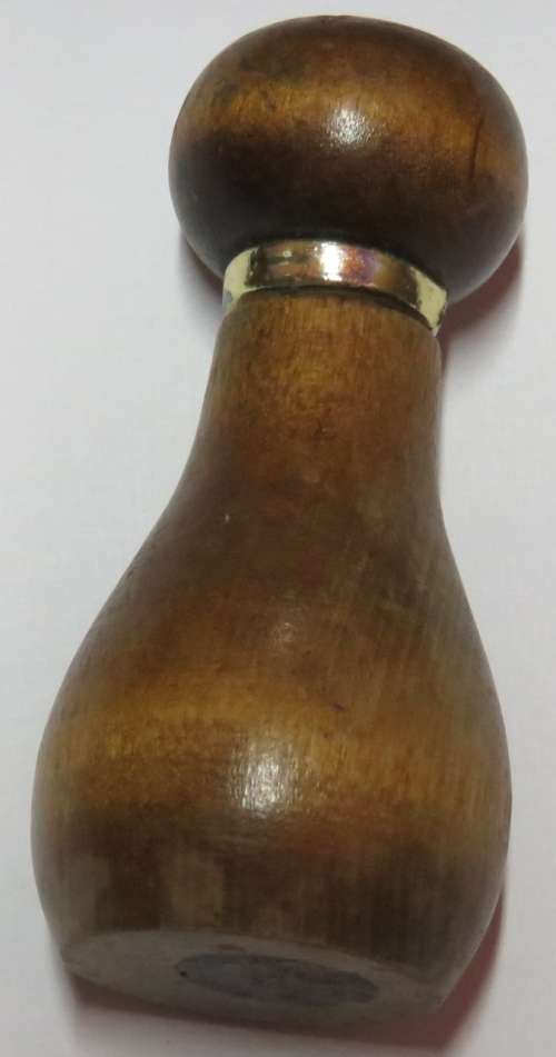 Vintage wooden bottle shape opener