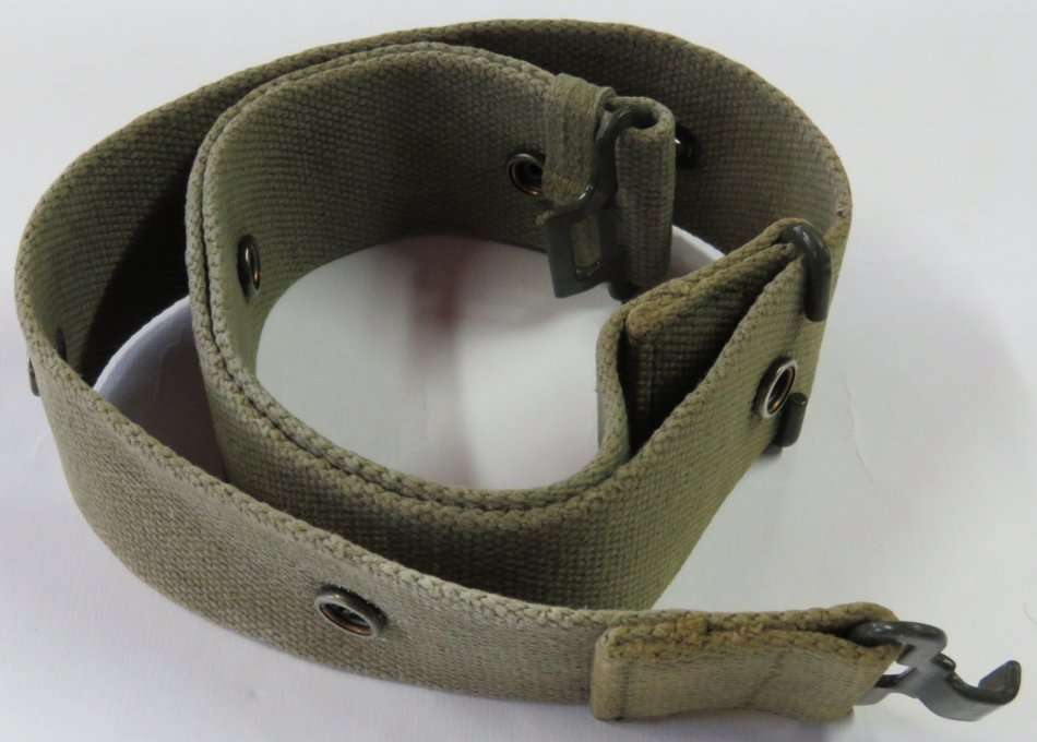 SADF green webbing belt - Extended length - 84 cm Long