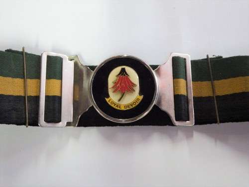 SADF Far North Command stable belt with infantry colours - Length: 83cm