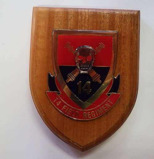 SADF 14 Field regiment plaque