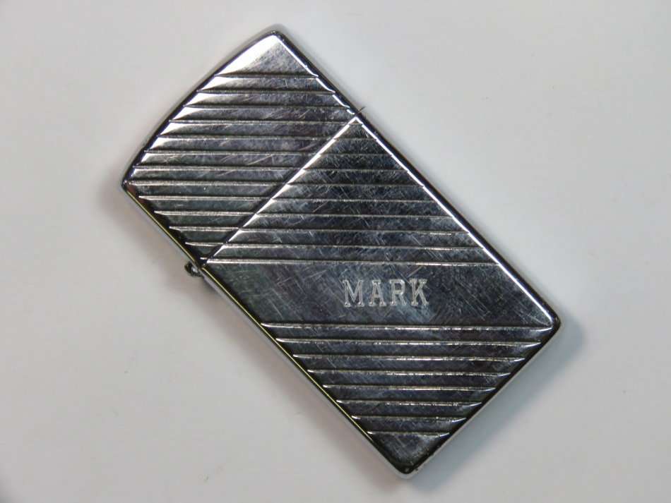 Vintage SLimeline Zippo that belonged to Mark