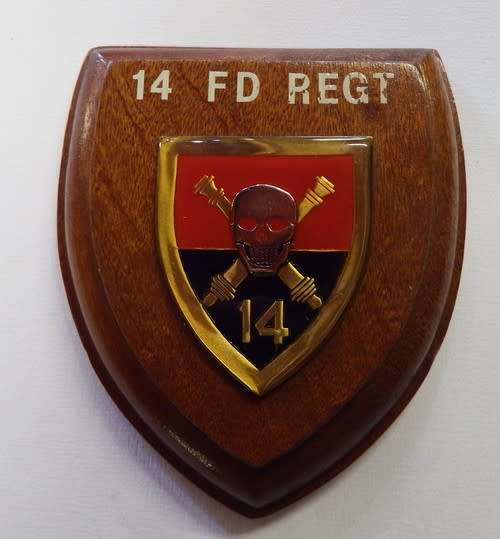 SADF 14 Field regiment plaque
