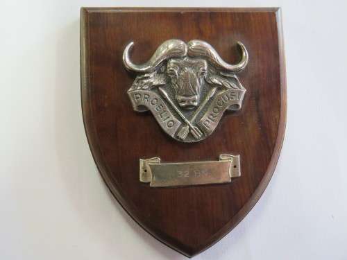 SADF 32 Battalion plaque