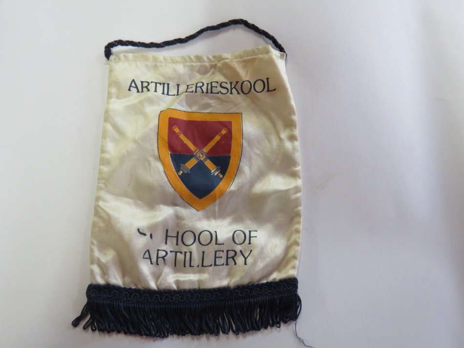 SADF School of Artillery souvenir flag