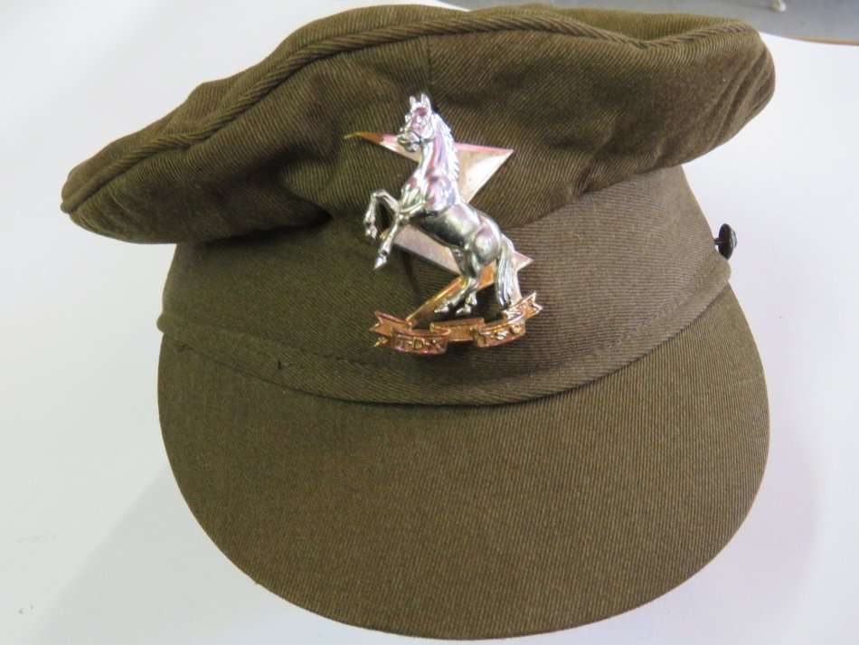 SA Army peak cap with technical services corps badge
