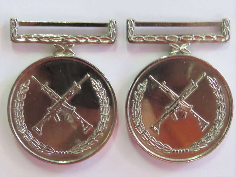 Lot of 2 Ciskei President`s medals for shooting
