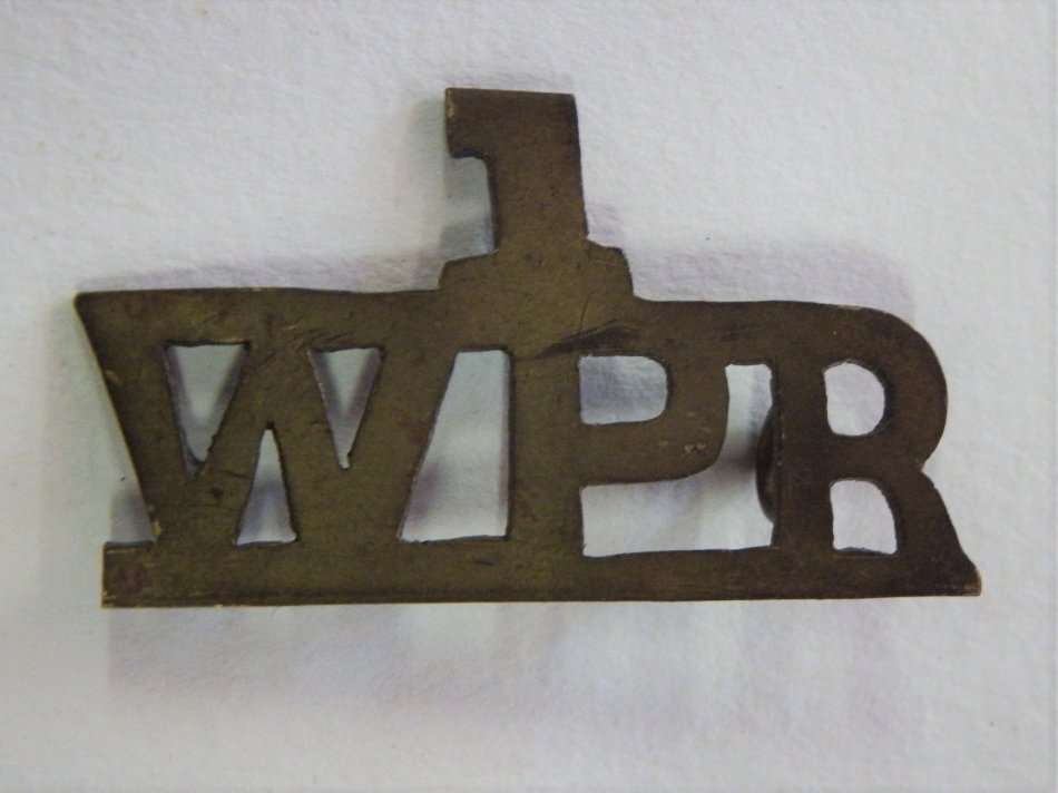 WW1 First Western Province Rifles shoulder title - One lug