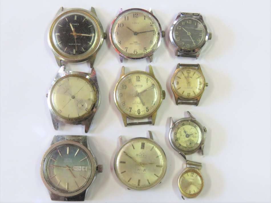 Lot of 10 vintage watches for spares