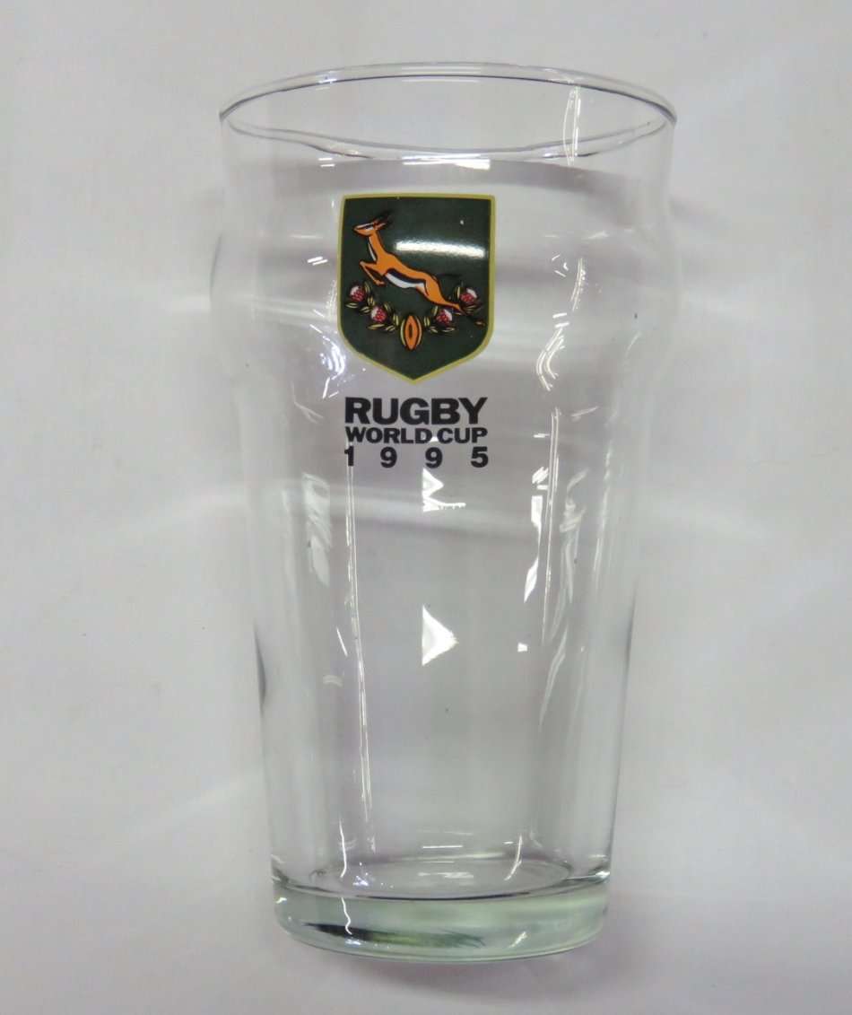 Rugby World Cup 1995 South Africa glass