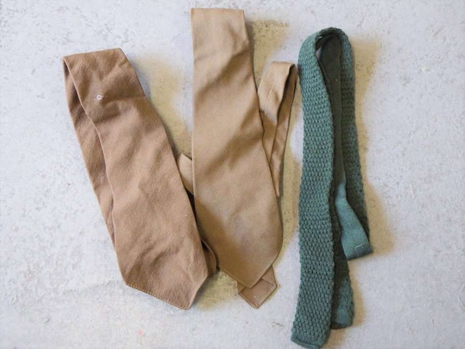 Lot of 3 old SA Army ties - Sizes: 133cm, 133cm and 135cm