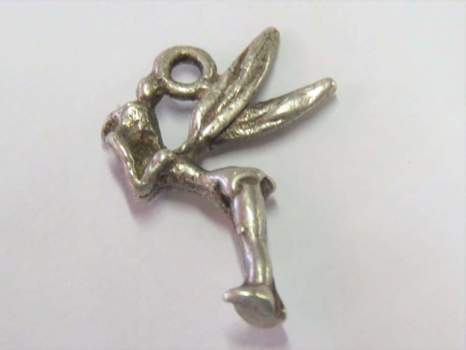 Sterling silver charm pendant with Tinkerbell