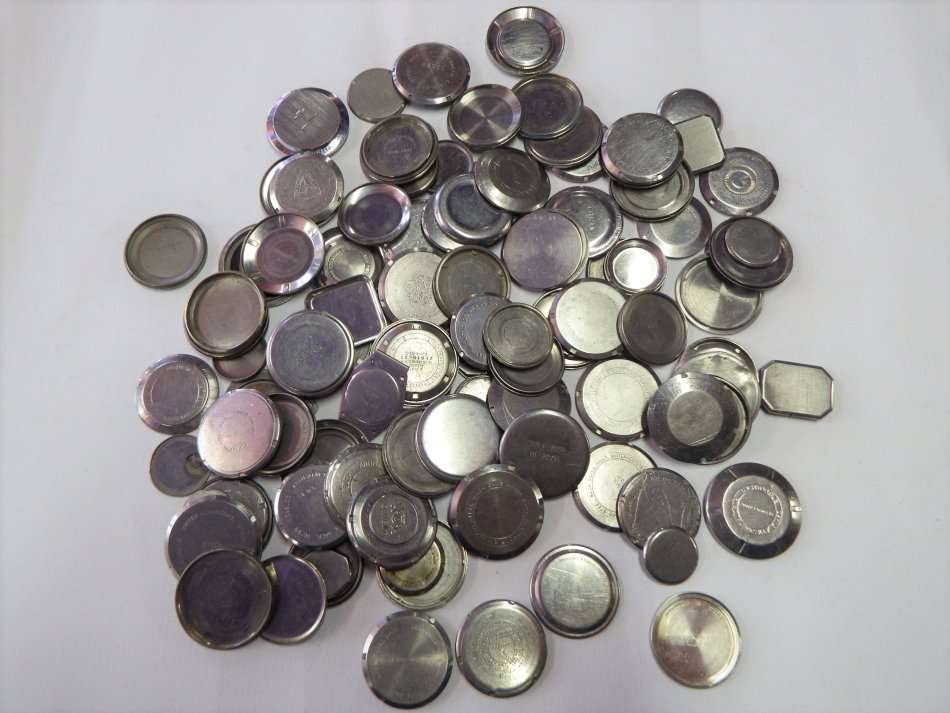 Large lot of more than 100 vintage watch backplates