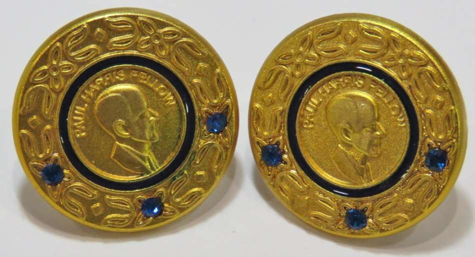 Lot of 2 Paul Harris fellow pin badges