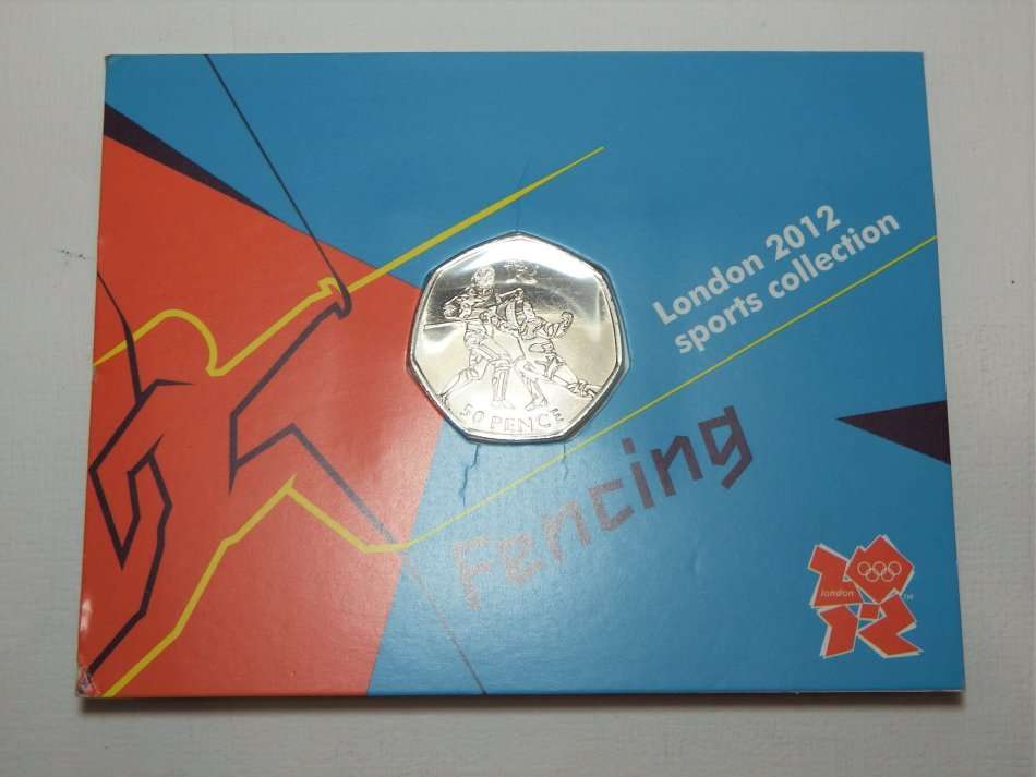 London 2012 Sports Collection - Fencing - 50 pence coin