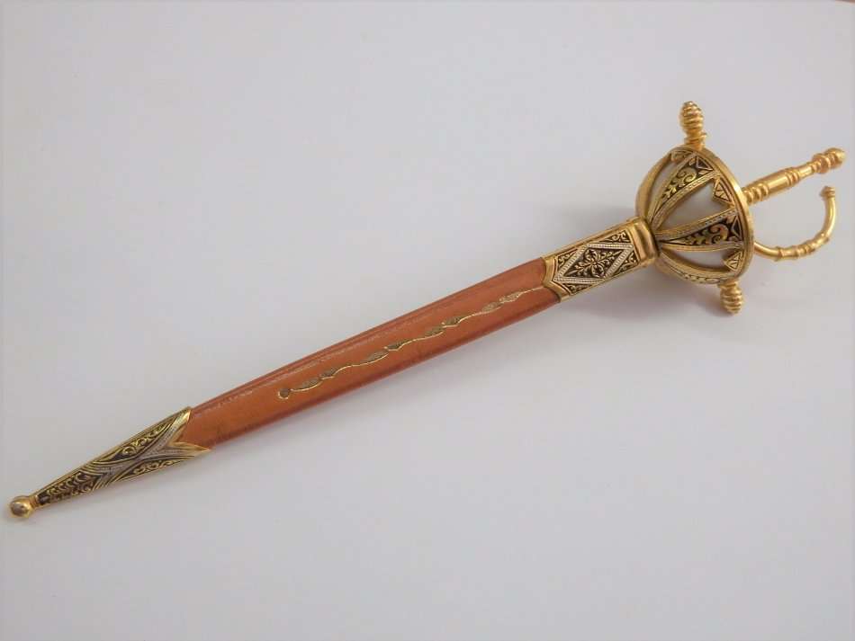 Miniature Toledo sword letter opener
