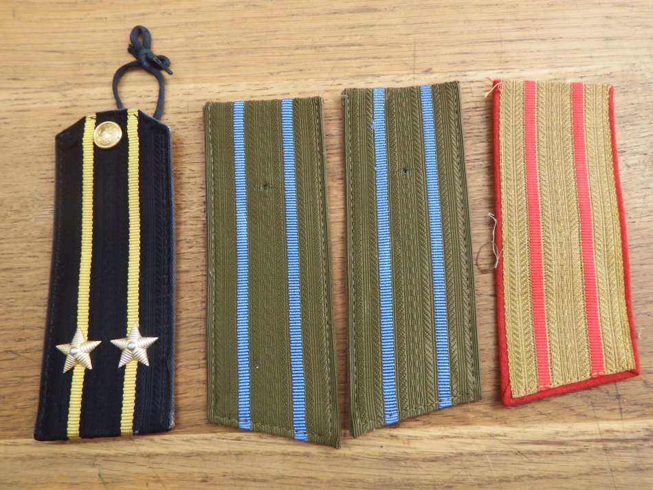 Lot of 4 Russian USSR epaulettes
