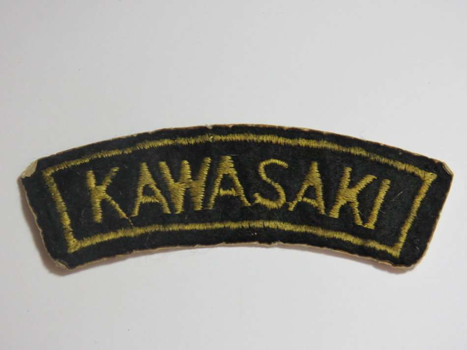 Vintage Kawasaki  cloth badge