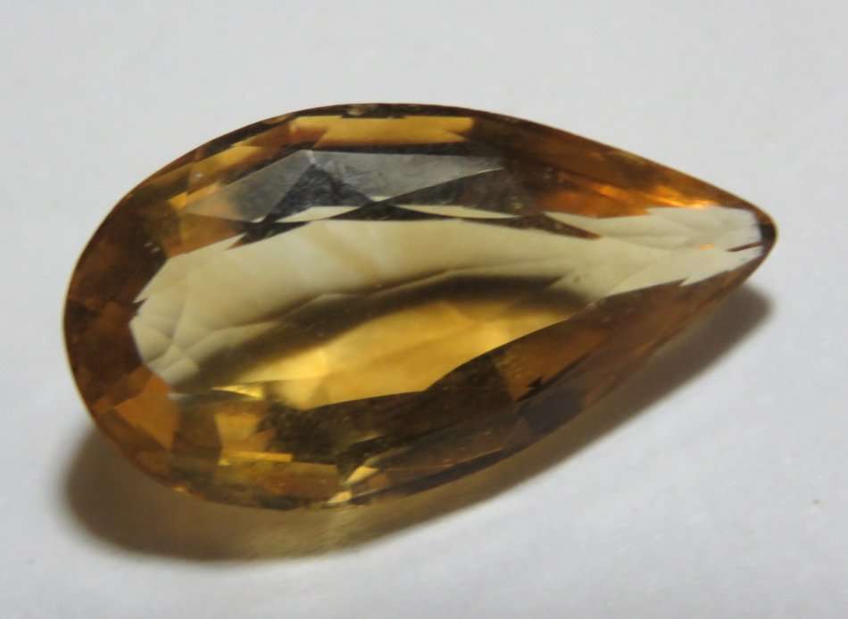 7.01ct Teardrop shape citrine
