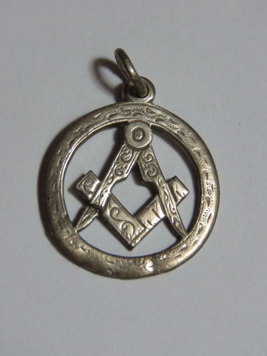 Sterling silver masonic pendant