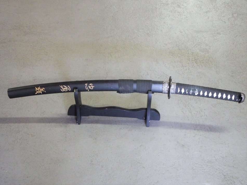 Replica Katana Samurai sword with stand - Blade: 47cm - Sword: 75cm