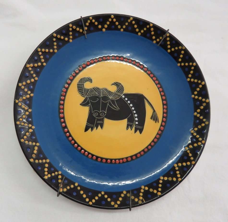 Pam Zooland African Buffalo wall plate