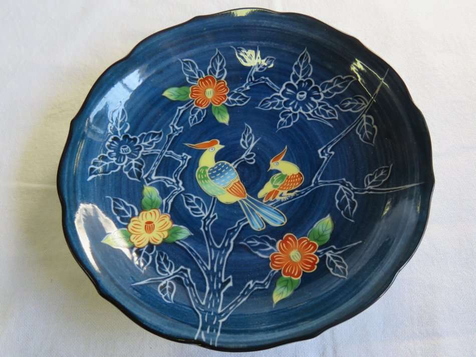 Vintage Imari plate with birds