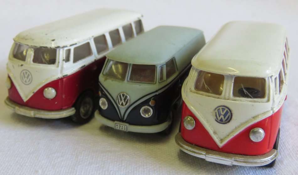 Lot of 3 Volkswagen Microbus kombi's