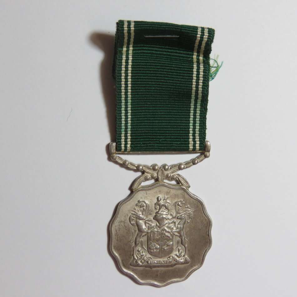 SADF silver 20 years good service medal